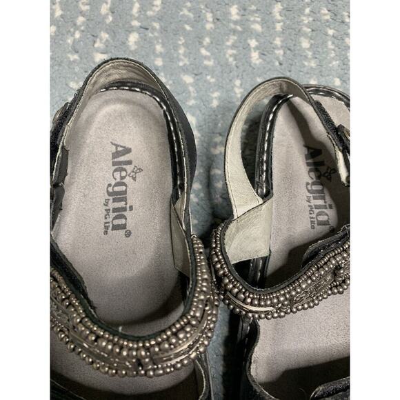 Alegria Size 36 US 6-6.5 VERONA 834 Antique Pewter Adjustable Sandal - Picture 3 of 5